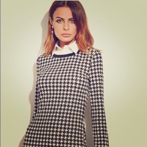 Houndstooth Combo Dress
